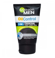 Скраб для лица Garnier Men Turbo Light Oil Control 3in1 Charcoal Wash Scrub & Mask, 100ml