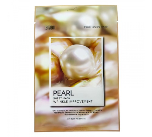 Омолаживающая маска для лица Tenzero Pearl Sheet Mask 25ml