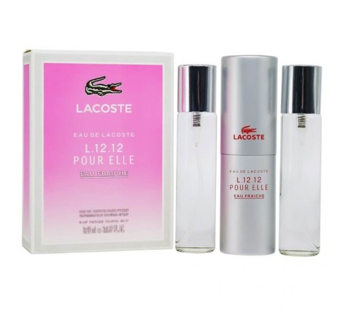 Laoste Eau De L.12.12 Pour Elle Eau Fraiche, edp., 3*20 ml, Наборы духов