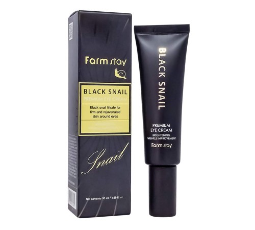 Крем вокруг глаз Farm Stay Black Snail, 50ml, Крем Оригинал