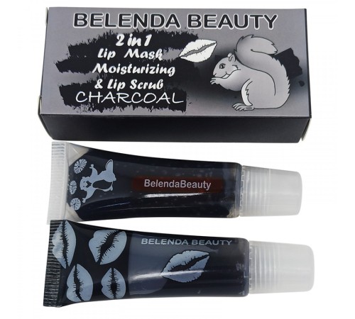 Скраб для губ Belenda Beauty Charcoal 2 in 1