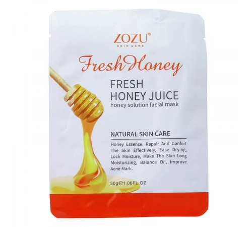 Маска для лица Zozu Fresh Honey, 30g, Маски для лица