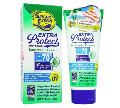 Солнцезащитный крем для тела и лица Sun Care Expert Extra Protect SPF 70+ РА+++,130 g, Солнцезащитные крема