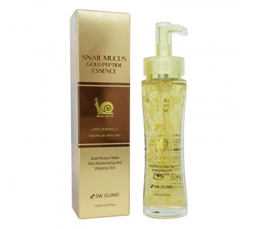 Эссенция для лица Snail Mucus Gold Peptide Essence 3W Clinic, 150ml