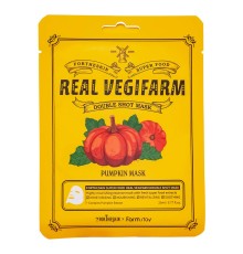 Маска для лица Farm Stay Fortheskin Real Vegifarm Double Shoot Pumpkin Mask, 23ml