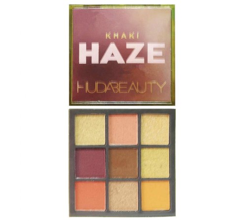 Тени Huda Beauty Haze Khaki 9 цветов, Тени