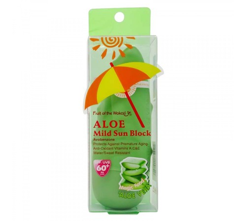 Солнцезащитный крем Wokali Aloe Mild Sun Block SPF 60+, 50ml, Солнцезащитные крема