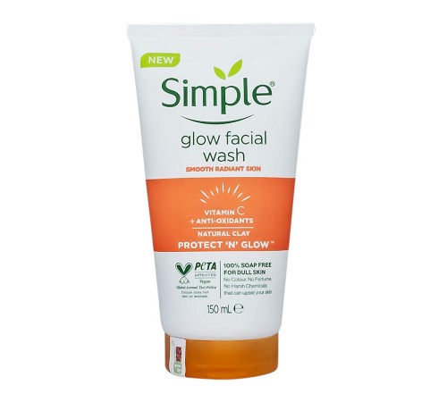 Пенка для умывания Simple Glow Facial Wash, 150 ml, Средства для умывания