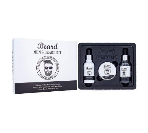 Набор для бороды Men's Beard Kit 3в1, Набор уходовой косметики