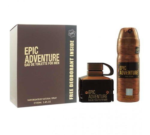 Emper Epic Adventure For Men, edt., 100 ml + deo 200 ml, Арабские дезодоранты