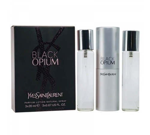 Yves Saint Laurent Black Opium, edp., 3*20 ml, Набор духов 3 по 20 мл