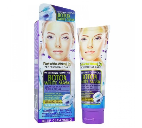 Отбеливающая маска Ботокс Fruit Of Wokali Botox White Mask, 130ml, Для Лица