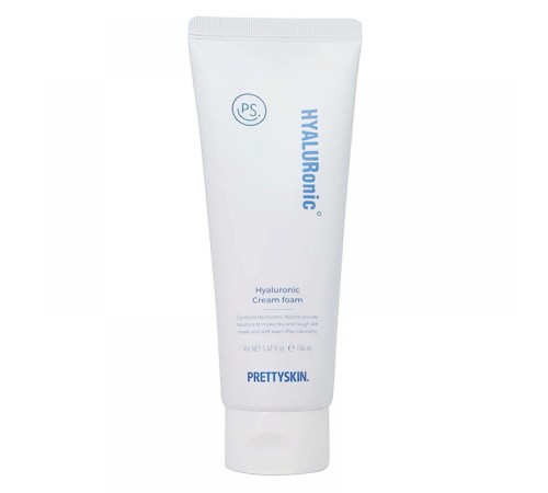 Кремовая пенка для умывания Prettyskin Hyaluronic Cream Foam 150ml, Средства для умывания