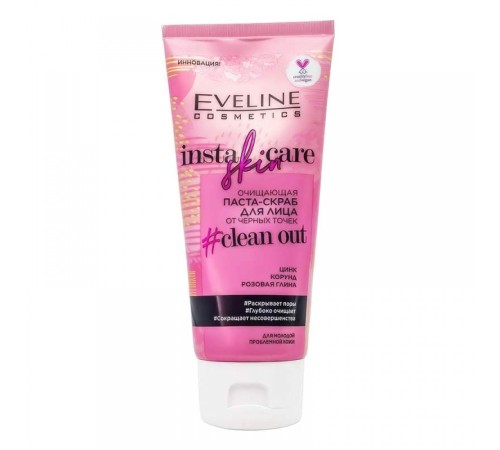 Паста-скраб для лица Eveline Insta Skin Care, 75mg, Eveline Cosmetics