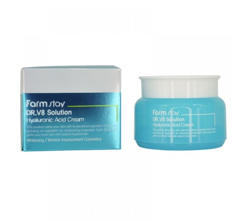 Крем для лица с гиалуроновой кислотой FarmStay Dr-V8 Solution Hyaluronic Acid Cream, 50 мл, Для Лица