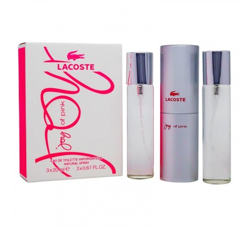 Lacoste Joy Of Pink, edp., 3*20 ml, Набор духов 3 по 20 мл