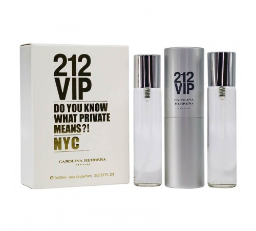 Carolina Herrera 212 VIP, 3*20 ml, Набор духов 3 по 20 мл