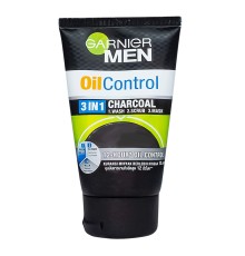 Скраб для лица Garnier Men Turbo Light Oil Control 3in1 Charcoal Wash Scrub & Mask, 100ml