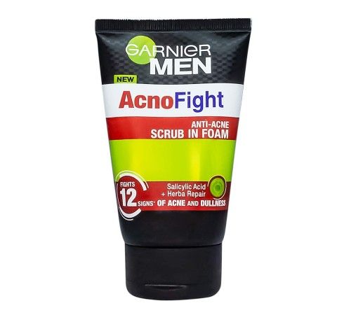 Пенный скраб для лица Garnier AcnoFight против прыщей, 100ml