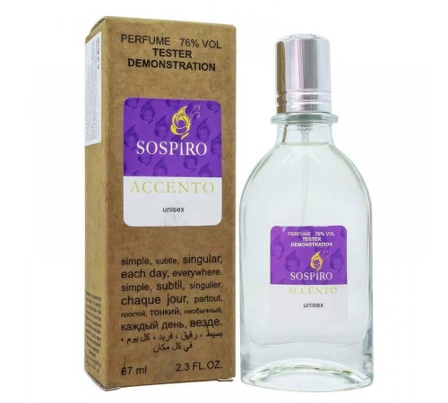 Тестер Sospiro Accento,edp., 67ml, Тестеры духов