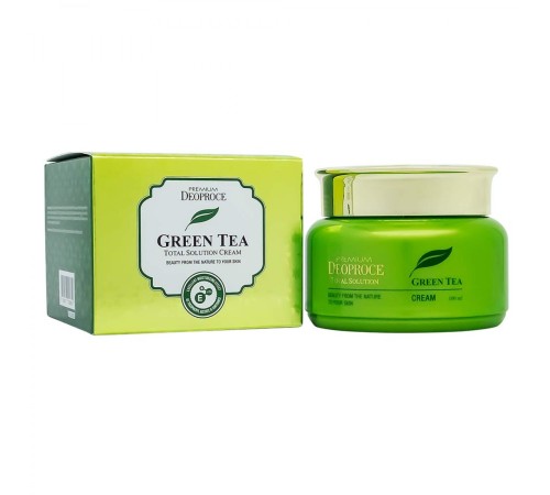 Крем для лица с экстрактом зеленого чая  Deoproce Green Tea Total Solution Cream, 100g