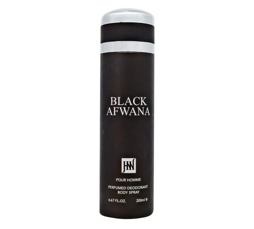 Дезодорант Jackwins Black Afwana, 200ml, Парфюмированные Дезодоранты