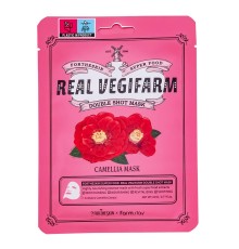 Маска для лица Farm Stay Fortheskin Real Vegifarm Double Shoot Camellia Mask, 23ml