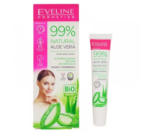 Ультраделикатный Депиляторный крем для лица с алоэ Eveline Cosmetics, Eveline Cosmetics