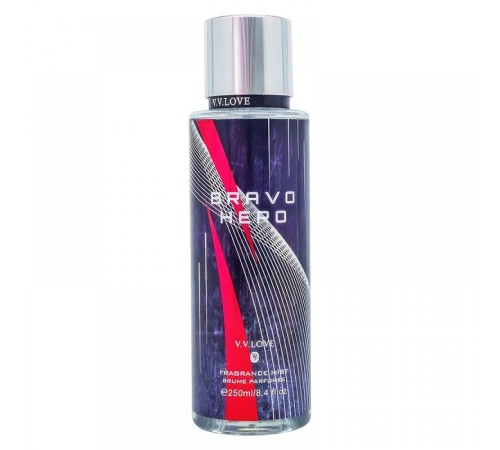 Спрей для тела V.V.Love Bravo Hero, 250ml (черный), Для Тела