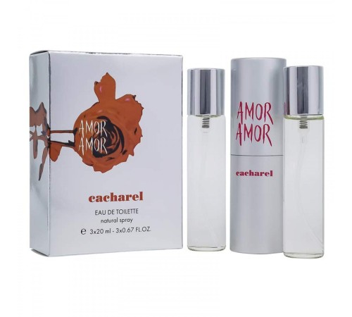 Cacharel Amor Amor, 3*20 ml, Набор духов 3 по 20 мл