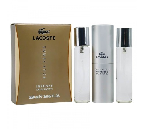 Laoste Pour Femme Intense, edp., 3*20 ml, Набор духов 3 по 20 мл