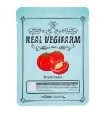 Маска для лица Farm Stay Fortheskin Real Vegifarm Double Shoot Tomato Mask, 23ml