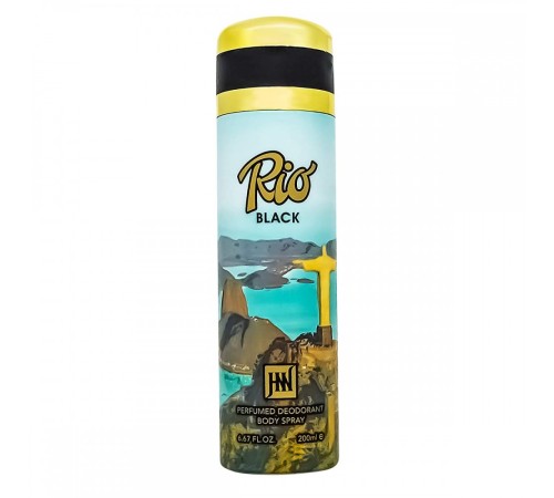 Дезодорант Jackwins Rio Black, 200ml, Парфюмированные Дезодоранты