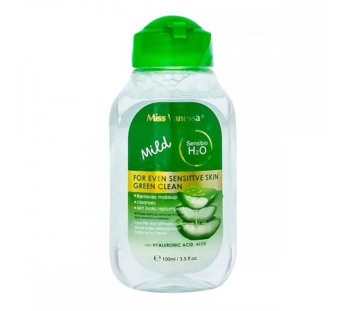 Жидкость для снятия макияжа Miss Vanessa Aloe, 100ml (зеленая), Для Лица