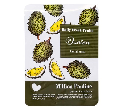 Маска для лица Million Pauline Durian, 23ml, Для Лица