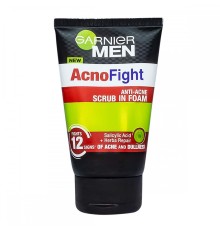 Пенный скраб для лица Garnier AcnoFight против прыщей, 100ml