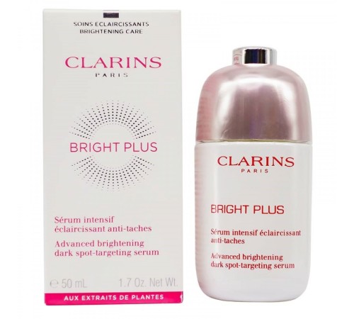 Сыворотка на основе экстракта косточек барбадосской вишни  Clarins Bright Plus, 50ml