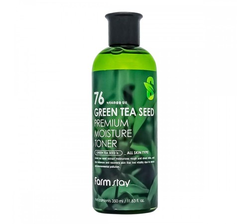 Тонер с экстрактом зеленого чая FarmStay Stay Green Tea Seed Visible Difference Fresh Toner, 350ml, Тонеры, тоники