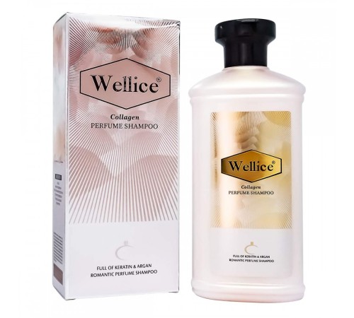 Парфюмированный шампунь для волос Wellice Collagen, 400ml, Для волос