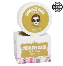 БХ Маска Для Лица Глиняно-Пузырьковая С Золотом Urban City Carbonated Bubble Gold Mask 100мл