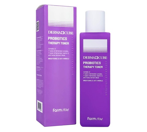 Тонер с пробиотиками FarmStay DERMA CUBE Probiotics Therapy,200ml, Тонеры, тоники