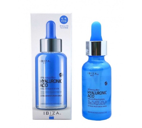 Сыворотка с гиалуроновой кислотой Ibiza Hyaluronic Acid Double Whitening Effect Ampoule Serum, 30 ml, Сыворотка Оригинал