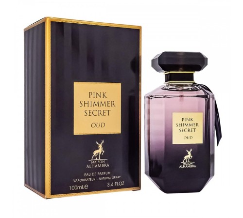 Alhambra Pink Shimmer Secret Oud,edp., 100ml, Арабские духи (оригинал)