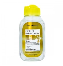 Жидкость для снятия макияжа Miss Vanessa Gold Snail, 100ml (золотой)