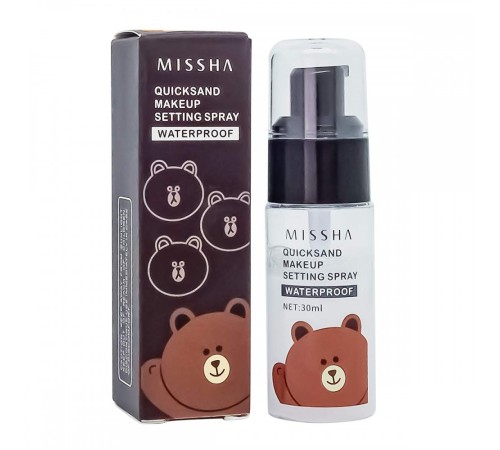 Фиксатор для макияжа Missha Quicksand Maceup Setting Spray, 30ml (мишка), Фиксаторы