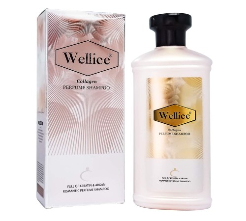 Парфюмированный шампунь для волос Wellice Collagen, 400ml, Шампунь