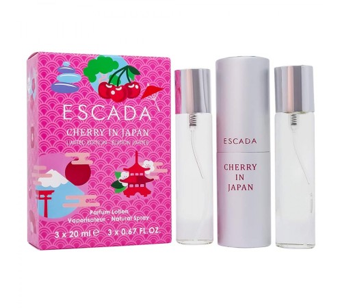 Escada Cherry in Japan,edp., 3x20ml, Набор духов 3 по 20 мл