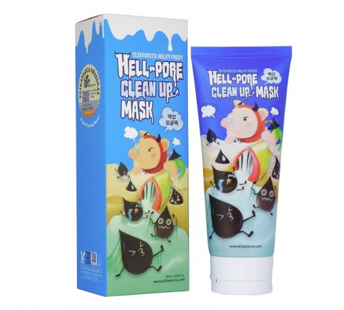 Маска-плёнка для очищения пор Elizavecca Hell Pore Clean Up Mask 100ml, Маски для лица