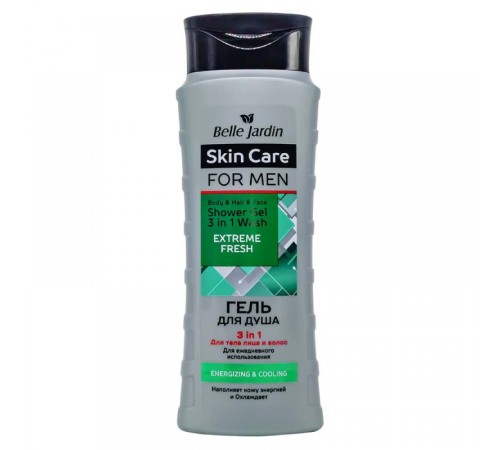 Гель для душа Belle Jardin Extrim Fresh 3в1 For Man, 420ml, Для Тела