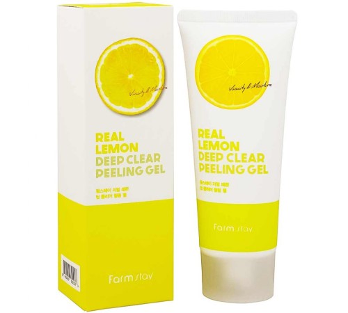 Farm Stay Real Lemon Deep Clear Peeling Gel, Для Лица